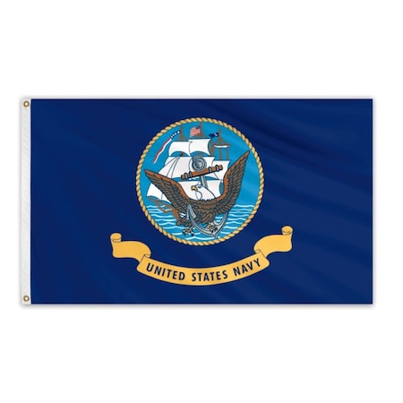 Global Flags Unlimited Navy Outdoor Fly Bright Flag 3'x5' 204041